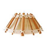 Vintage suspension wood, linen and wool