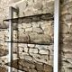 Modular metal and glass bookcase for Roche Bobois, 1970