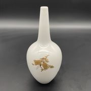Vintage Rosenthal studio-line vase in white porcelain with flora decoration.
