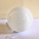 Vintage white opaline globe suspension