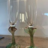 Daum champagne flutes nature collection