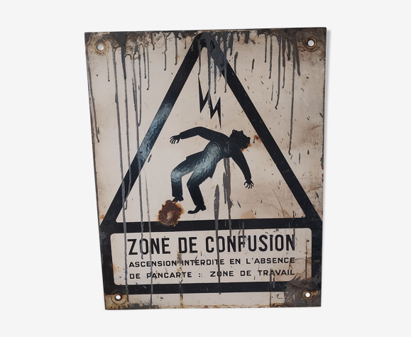 Plaque d'usine ancienne