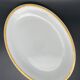 Oval serving dish Limoges gold edging