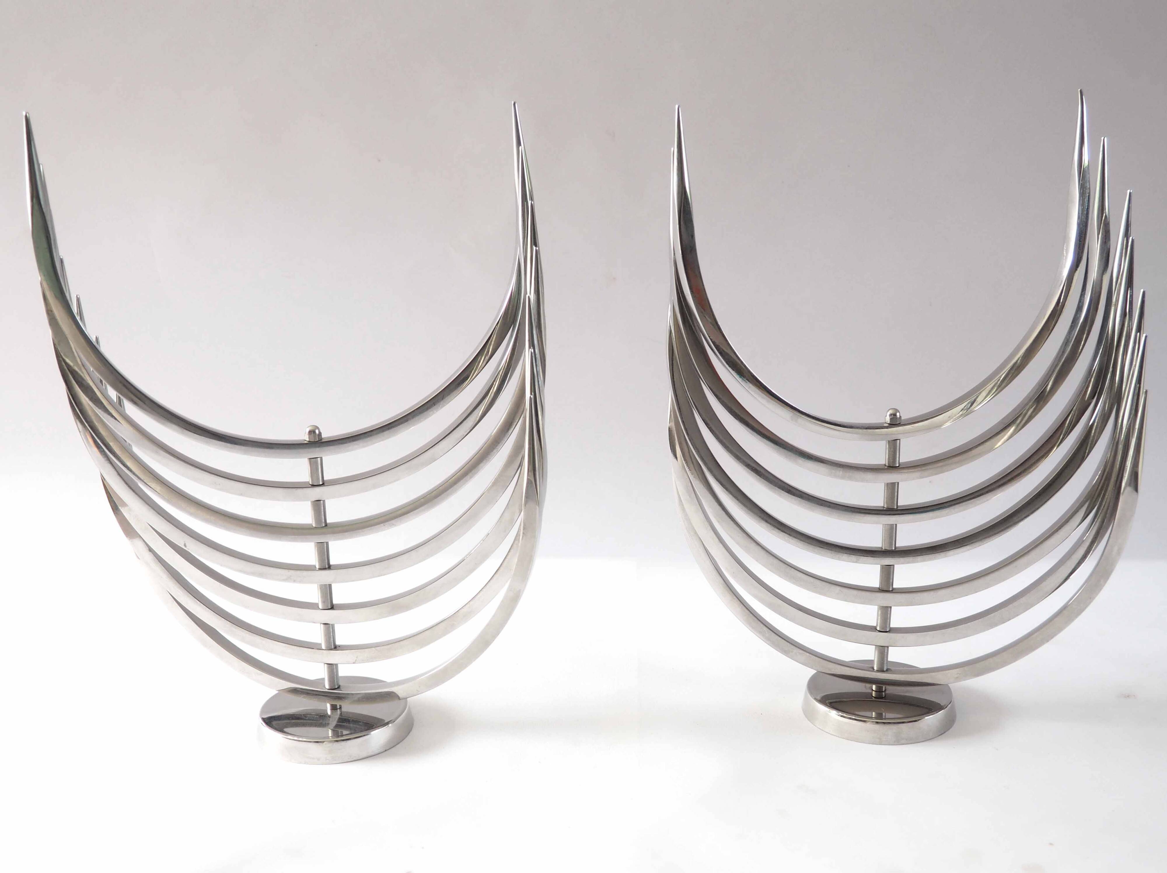 Pair of X Feal candlesticks