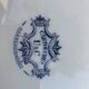 Grand plat de service en faience, modele cartouches, sarreguemines, U & C, made in france, faience