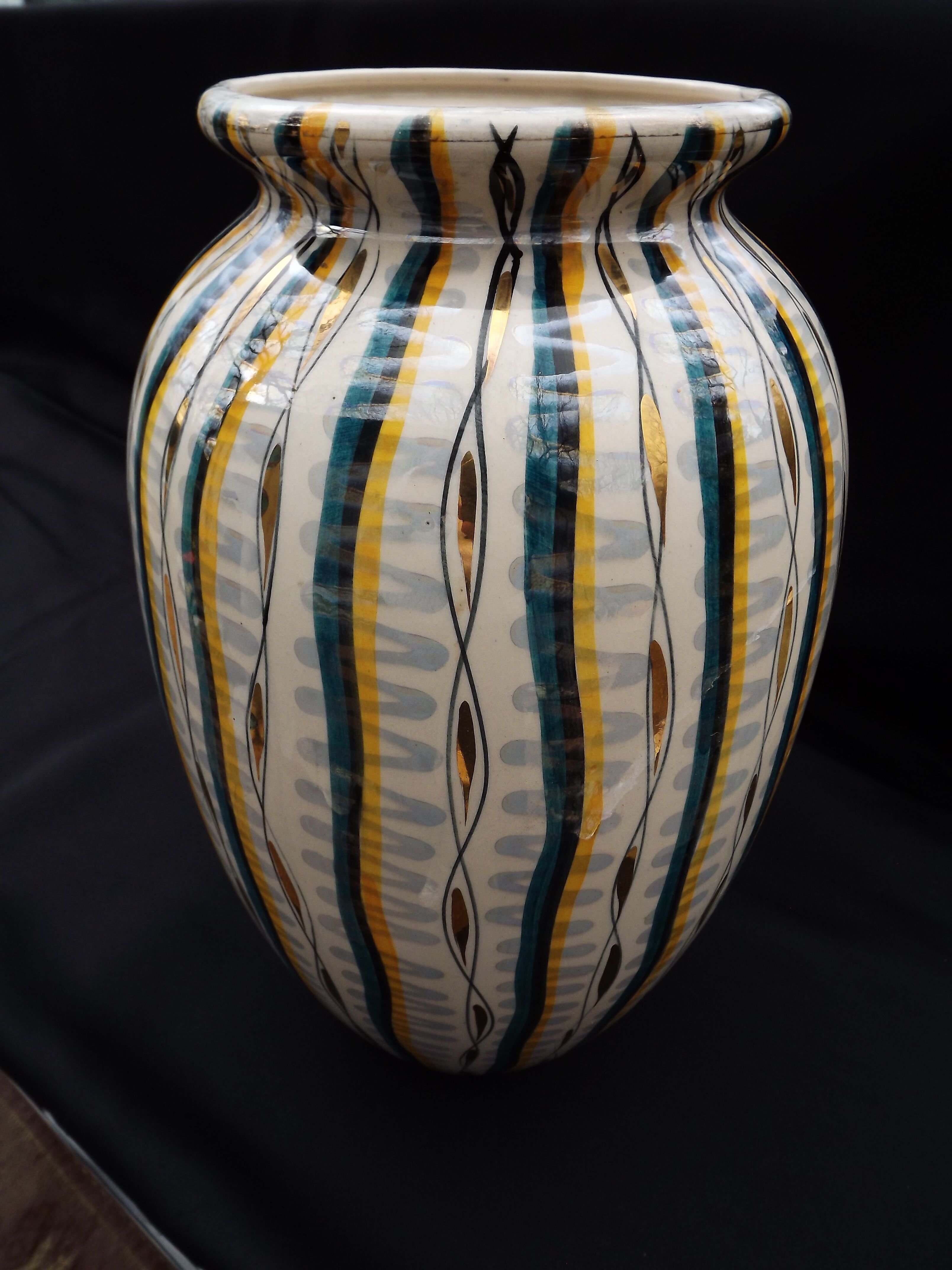 Large Hubert Becquet vase
