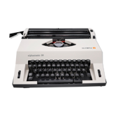 Typewriter Olympia Alphamatic 33 white revised ribbon new 1980