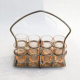 Service of 8 shot glasses