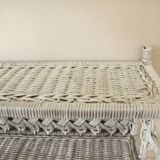Vintage wicker shelf