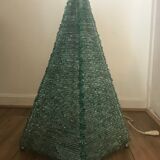 Stacked glass pyramid lamp 1970