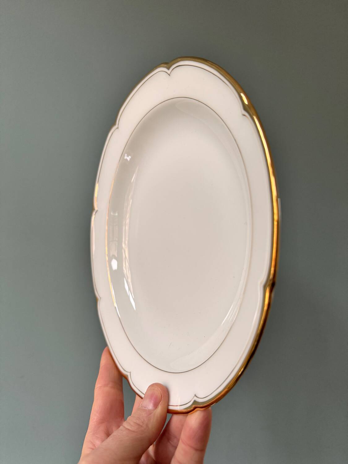 Set of 7 old Limoges porcelain plates