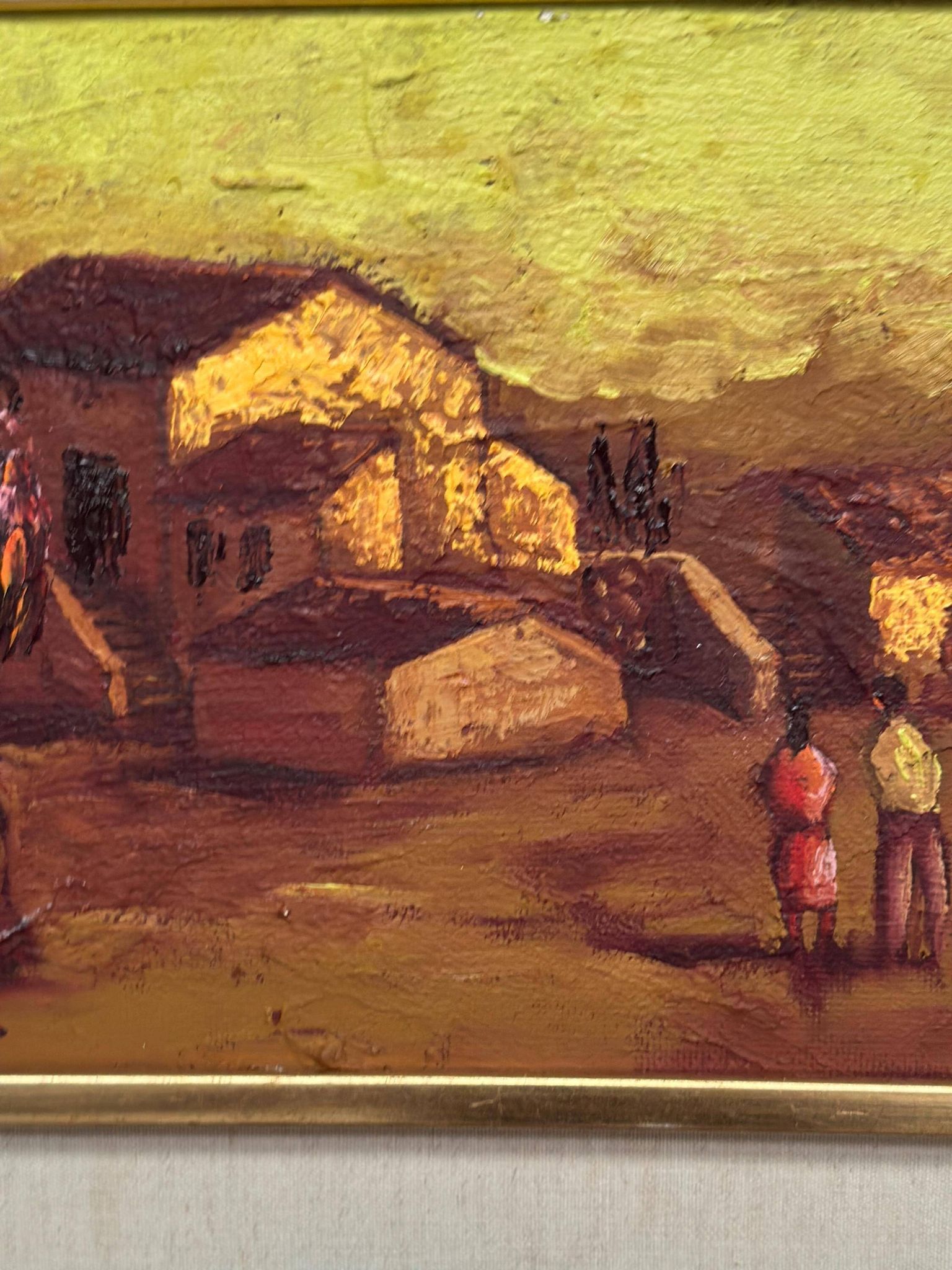 Original Swedish Oil on Panel – “Rural Landscape” – Signed –Vintage & Frame