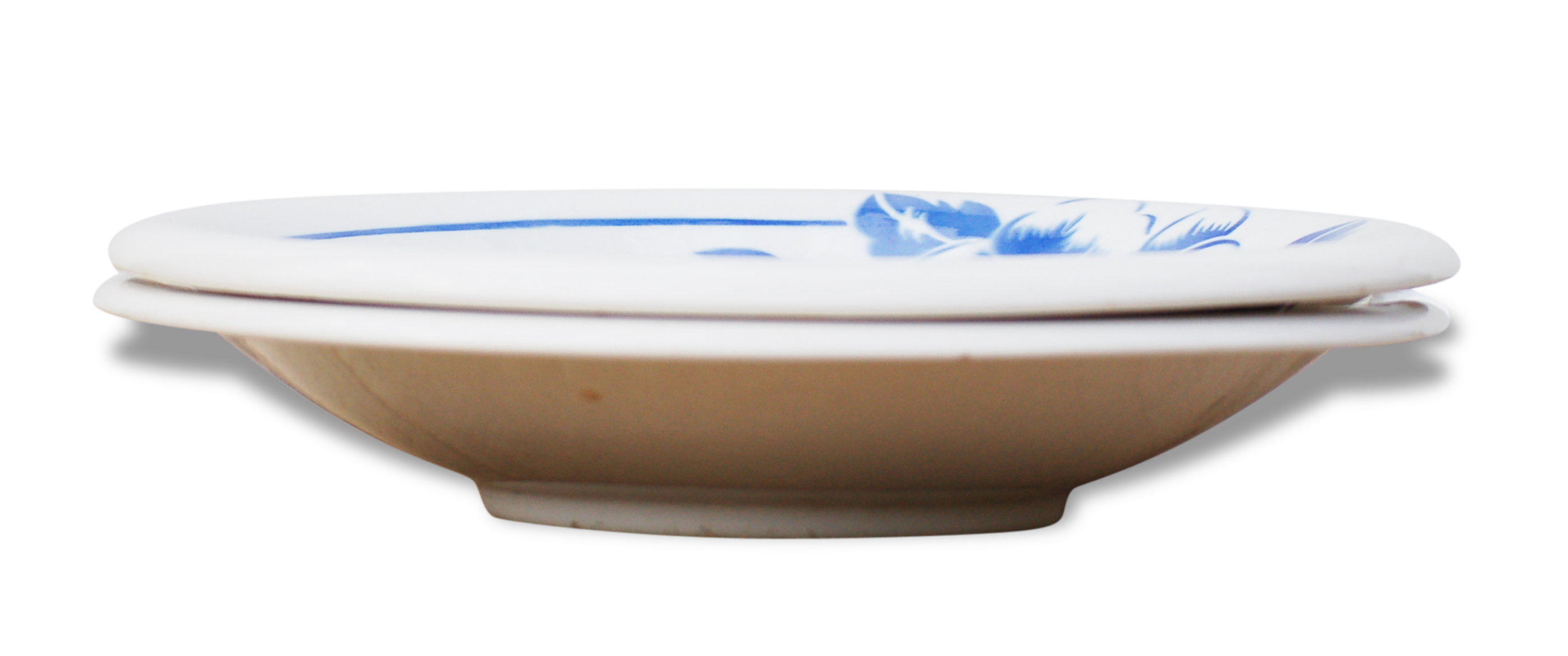 Lot of two soup plates Digoin