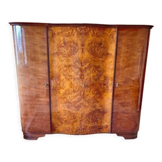 Armoire art deco en loupe de thuya