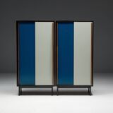 Modernist wardrobes by Willy Van Der Meeren for Tubax, Belgium, 1950s