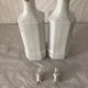 2 old bottles of oil and vinegar made in slovakia