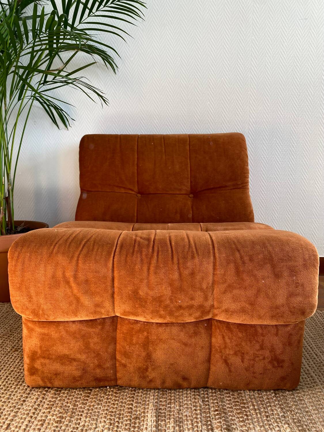 Vintage orange armchairs/sofas