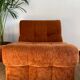 Chauffeuses/Fauteuils orange vintage