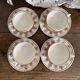 Tea cups and saucers in Sarreguemines ironstone "Derby"