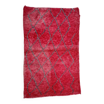 Tapis Berbère Azilal rouge - 110 x 165 cm