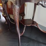 English style flamed mahogany side table
