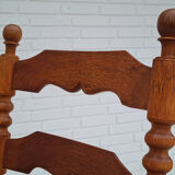 Rocking-chair, oak wood, natural fiber