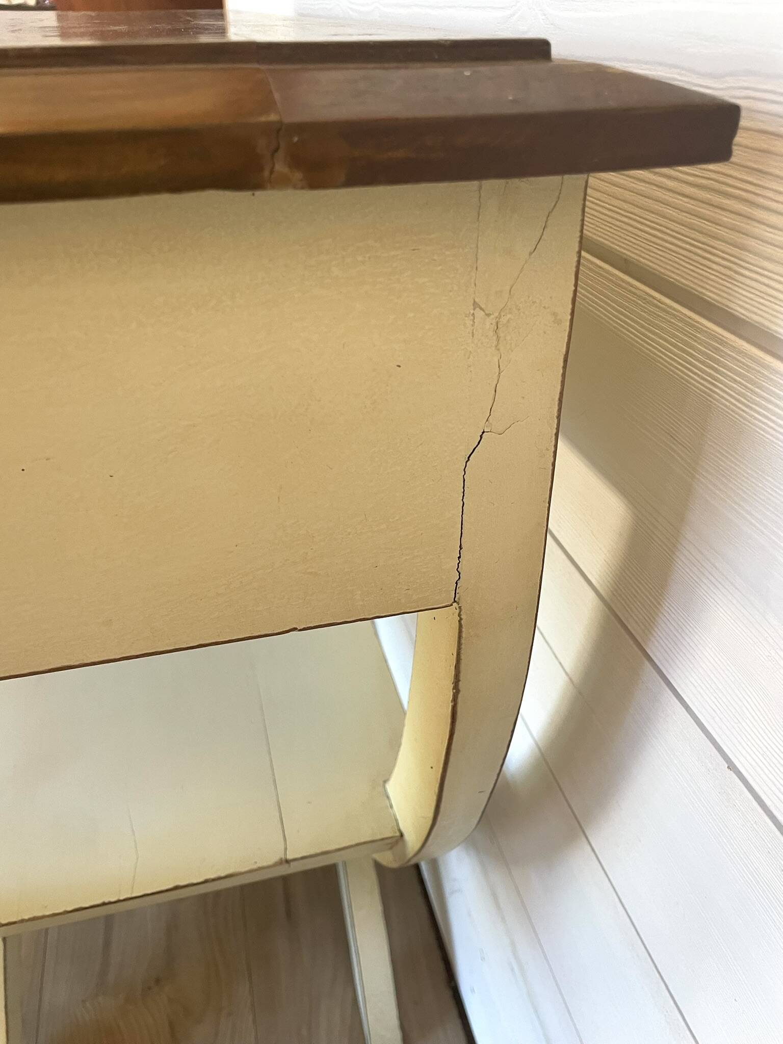Vintage Style Directoire Console Table / Patinated Centre Table - Legs in