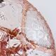 Vintage pink glass compartmentalized dish