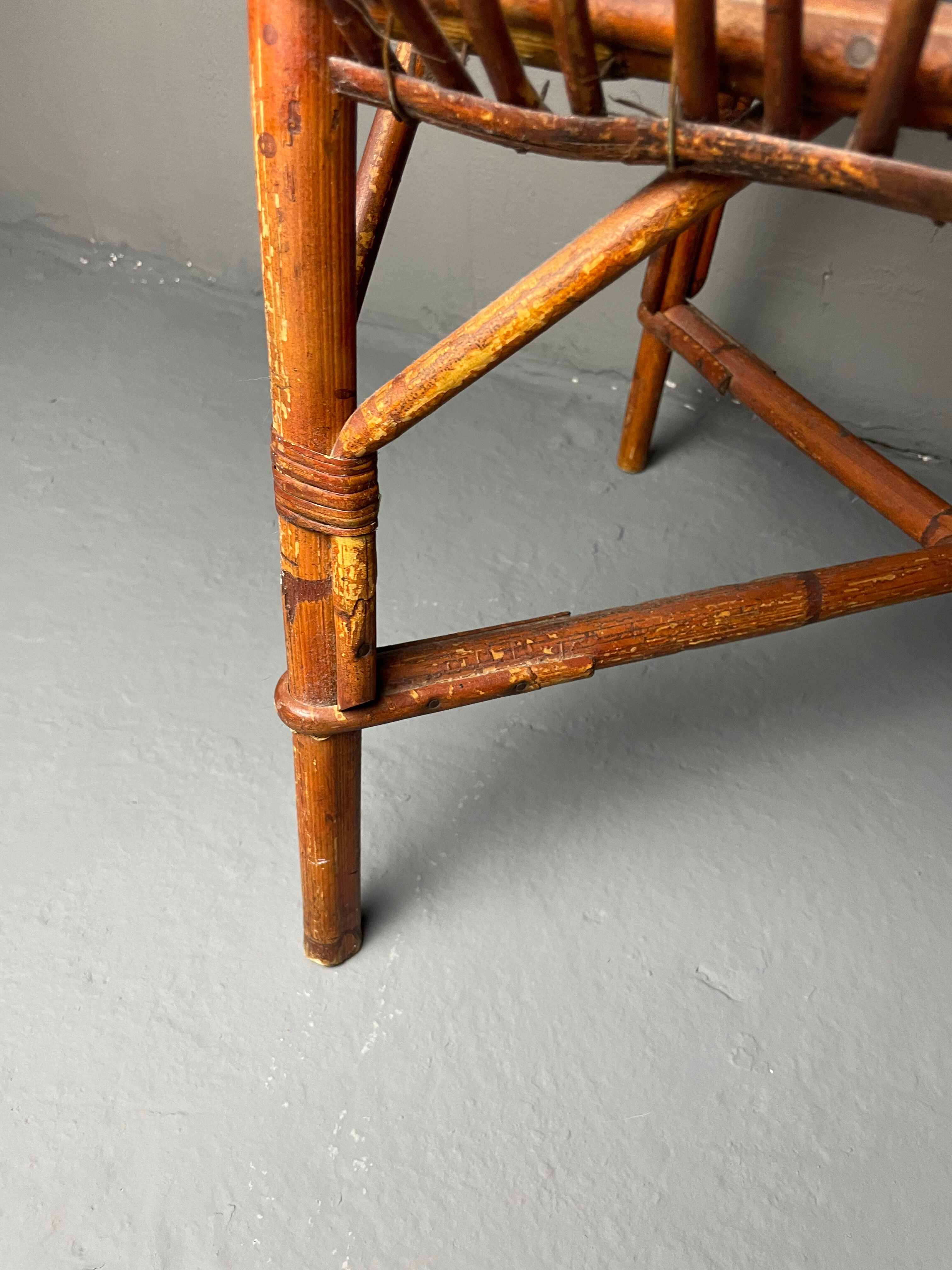 Paire de fauteuils en rotin 1930