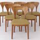 Set of 6 Niels Koefoed “Peter” Teak Dining Chairs, Denmark 1960s–1970s