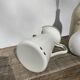 Old white enamelled metal pitcher