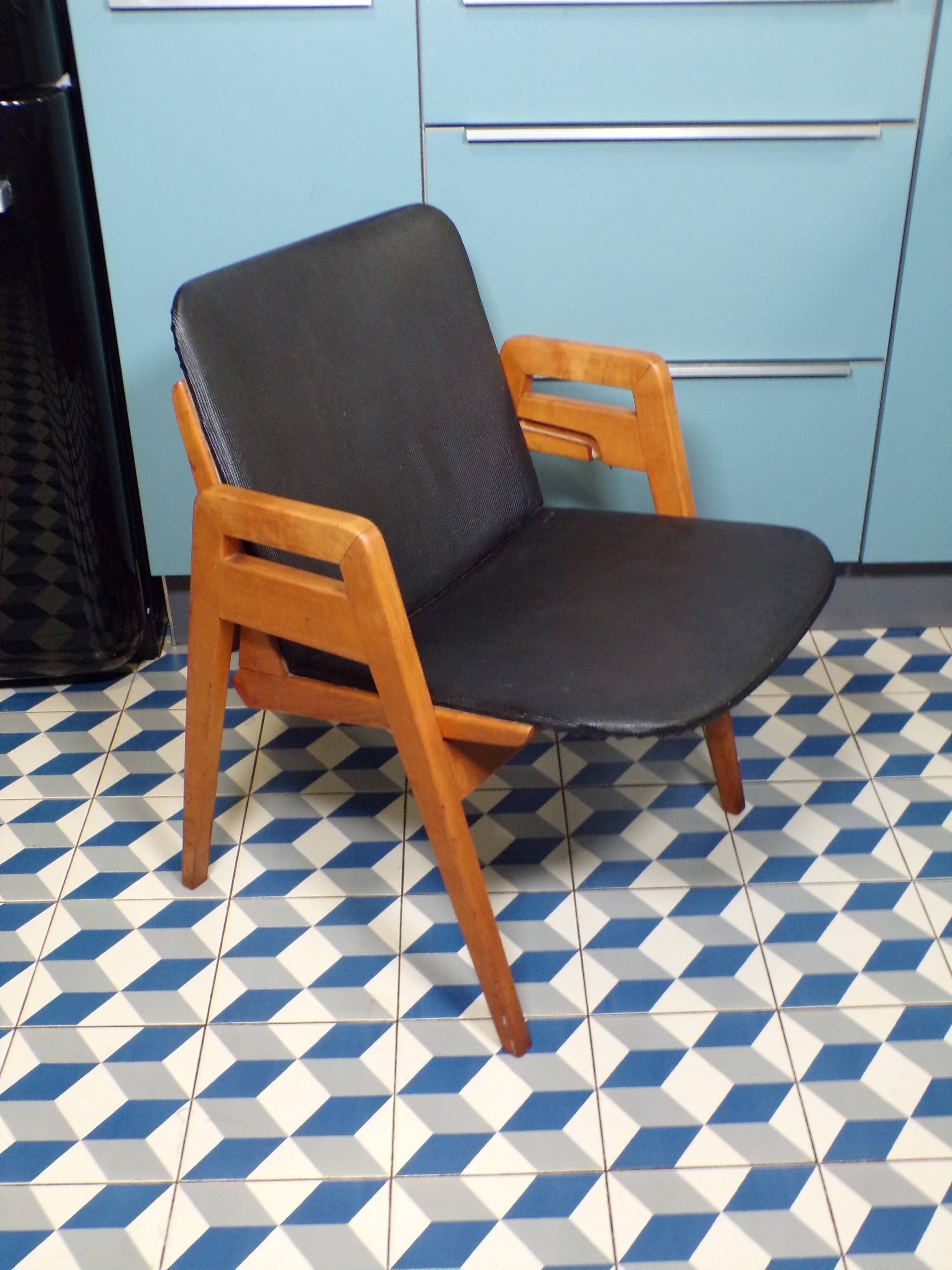 Fauteuil vintage suisse Aermo à système
