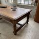 Solid walnut farmhouse castle table 1900 XXL
