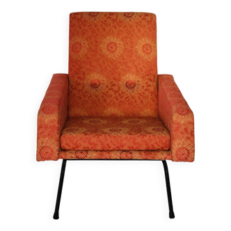 Pair of vintage orange Louis Paolozzi armchairs
