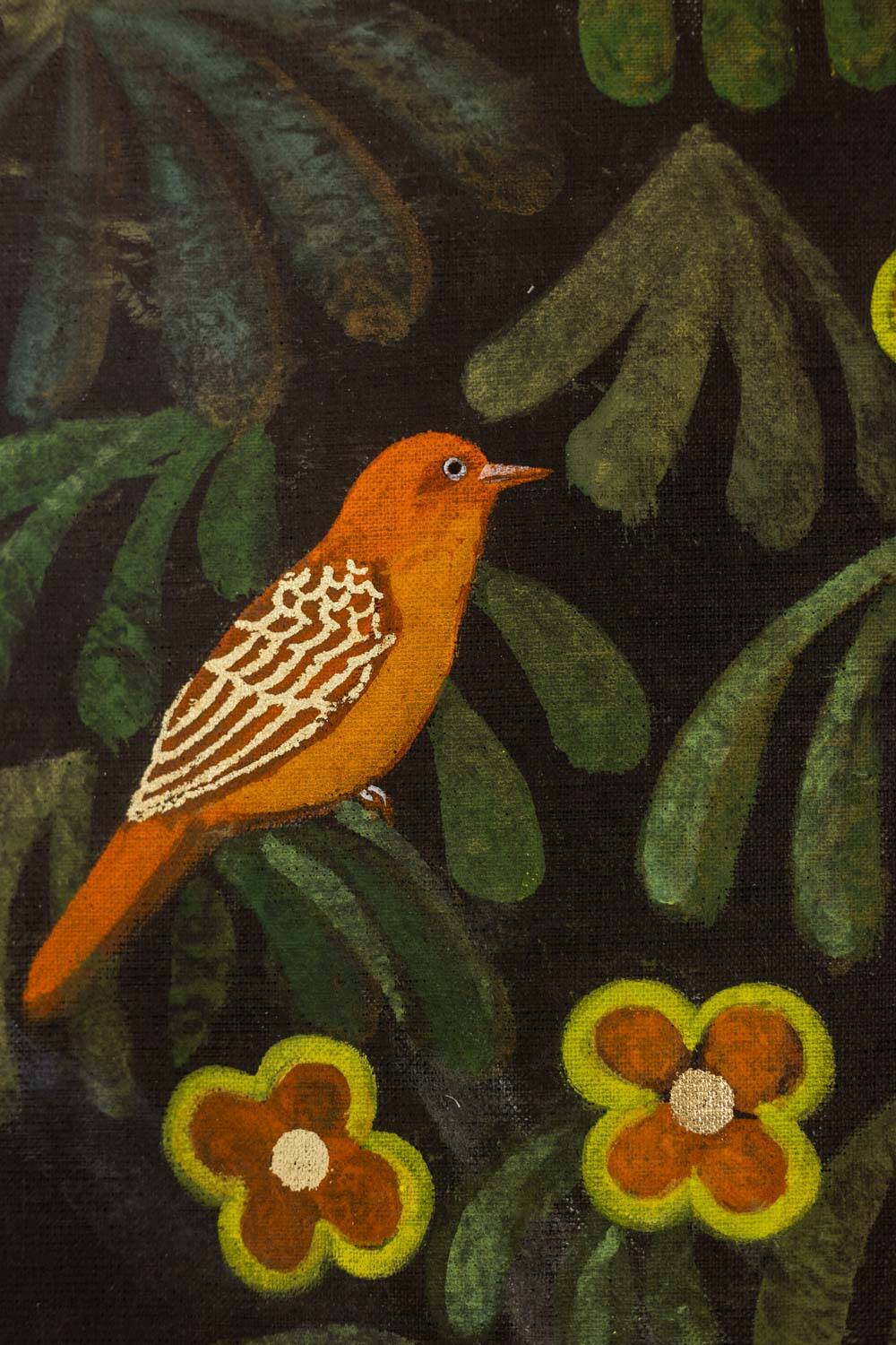 Large acrylic painting on linen canvas. Contemporary work.