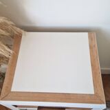 Pair of vintage beech bedside tables