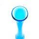 Sculptural Vase "Goccia" 43cm - Blown Murano Glass - Blue & Latte