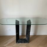 Vintage black marble console from Cattelan Italia
