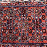 Handmade vintage Persian Hamadan rug 76cm x 126cm, 1970s