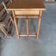 Desk rattan & vintage wood two drawers