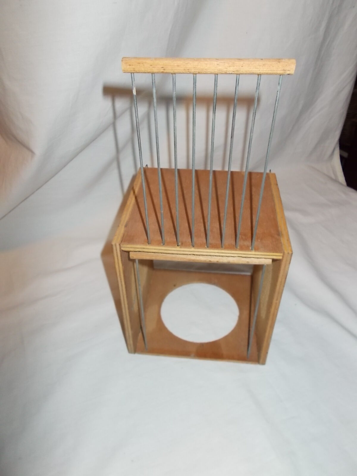 Wood cage for curiosity cabinet