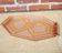 Vintage pink moulded glass Art Deco tray