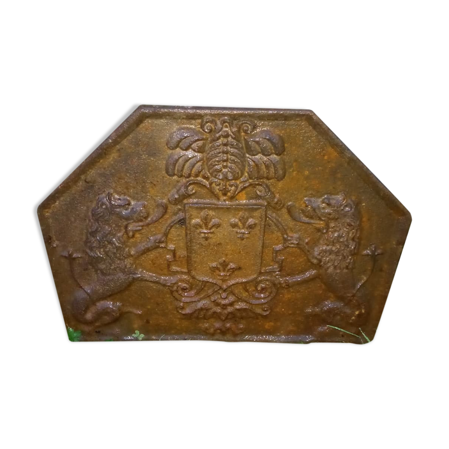 Cast iron chimney plate