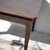 Farm table pear wood, old wood table, table 2 drawers, kitchen, countryside, chalet