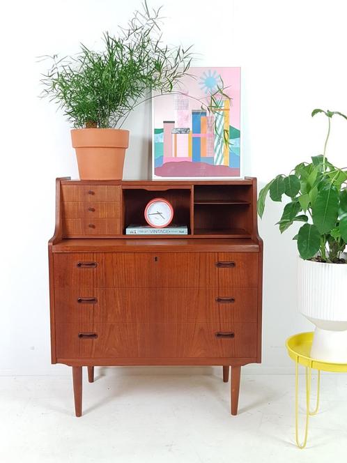 Vintage Danish teak secretary Chatol