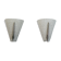 Pair of perspex wall lights from the 1960s
