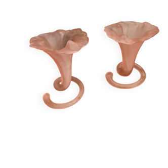 2 vintage Italian saniflore vases