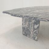 Italian marble leaf shape coffee table, 1980's