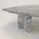 Italian marble leaf shape coffee table, 1980's