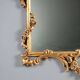 Antique carved and gilded wooden mirror, Italy, 20th century